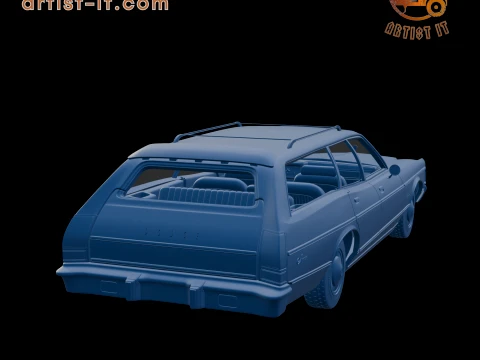 Dodge Monaco Station Wagon 1977 3D PRINT MODEL 3D Print Model