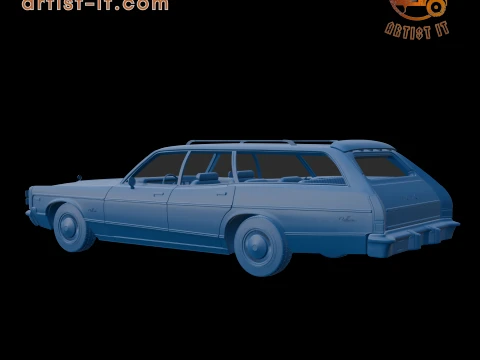 Dodge Monaco Station Wagon 1977 3D PRINT MODEL 3D Print Model