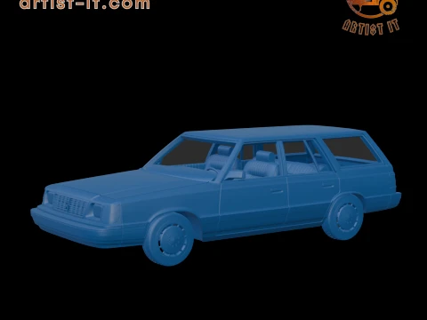 Dodge Aries K 1987 WAGON 3D PRINT MODEL Modelo de impresión 3D