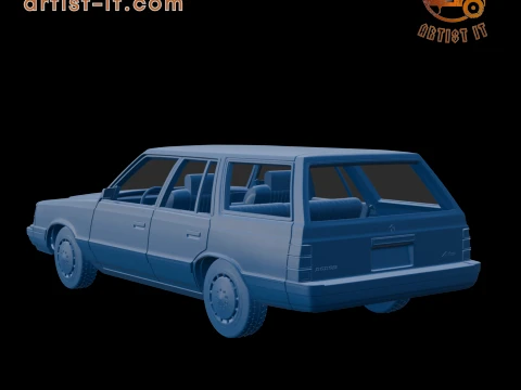 Dodge Aries K 1987 WAGON 3D PRINT MODEL 3D Print Model