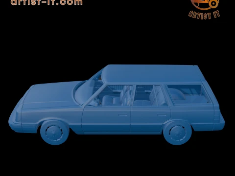 Dodge Aries K 1987 WAGON 3D PRINT MODEL 3D Print Model