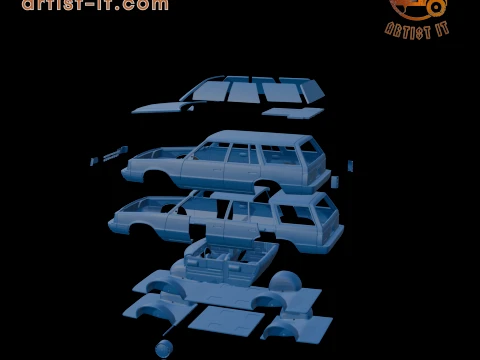 Dodge Aries K 1987 WAGON 3D PRINT MODEL 3D Print Model
