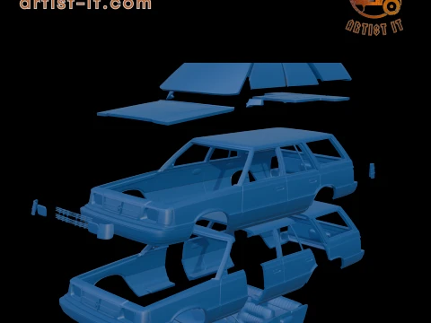 Dodge Aries K 1987 WAGON 3D PRINT MODEL 3D Print Model