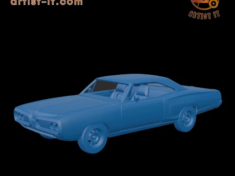 Dodge Coronet 1970 two-door 3D PRINT MODEL 3D Print Model