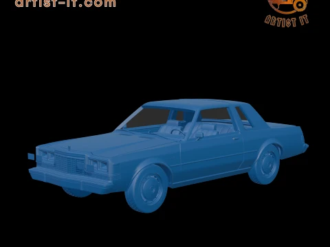 Dodge Diplomat 1980 TWO-DOOR 3D PRINT MODEL Model do druku 3D