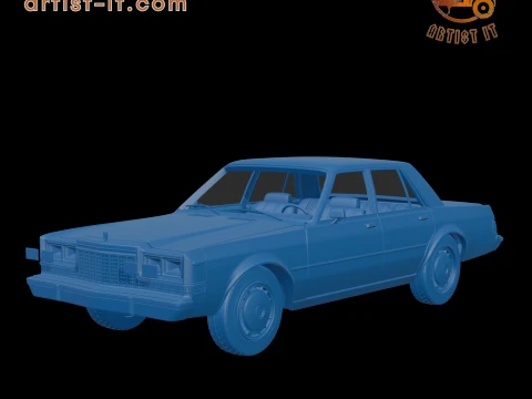 Dodge Diplomat 1980 four-door 3D PRINT MODEL Model do druku 3D