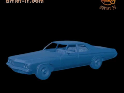 Buick LeSabre 1972 four doors 3D PRINT MODEL 3D Print Model