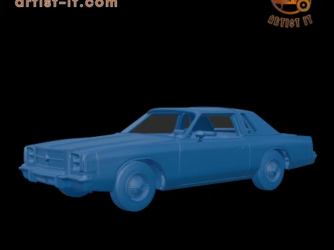 CHRYSLER CORDOBA 300 1979 3D PRINT MODEL 3D Print Model