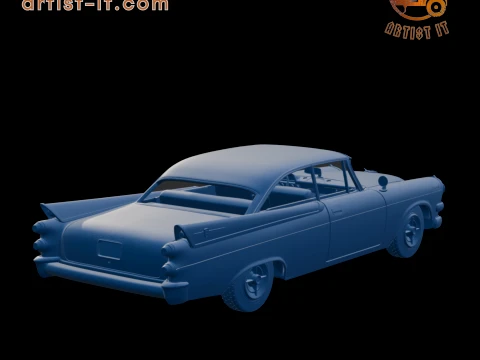 DODGE CORONET LANCER 1957 TWO DOORS 3D PRINT MODEL 3D Print Model