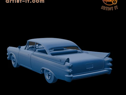DODGE CORONET LANCER 1957 TWO DOORS 3D PRINT MODEL 3D Print Model