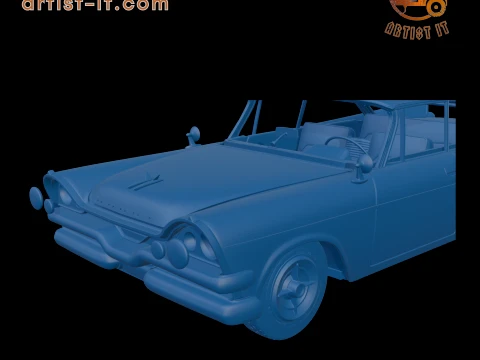 DODGE CORONET LANCER 1957 TWO DOORS 3D PRINT MODEL 3D Print Model
