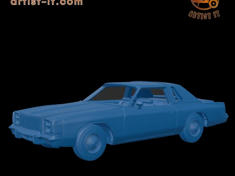 CHRYSLER CORDOBA 1979 3D PRINT MODEL 3D Принт Модель