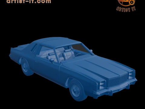 CHRYSLER CORDOBA 1979 3D PRINT MODEL 3D Print Model