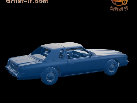 CHRYSLER CORDOBA 1979 3D PRINT MODEL 3D Print Model