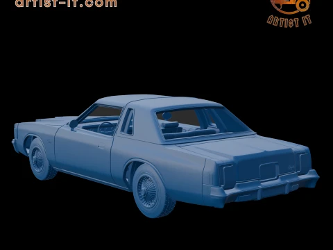 CHRYSLER CORDOBA 1979 3D PRINT MODEL 3D Print Model