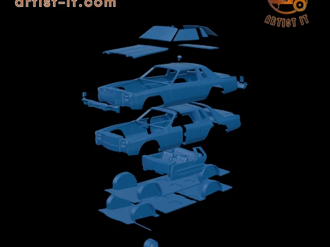 CHRYSLER CORDOBA 1979 3D PRINT MODEL 3D Print Model