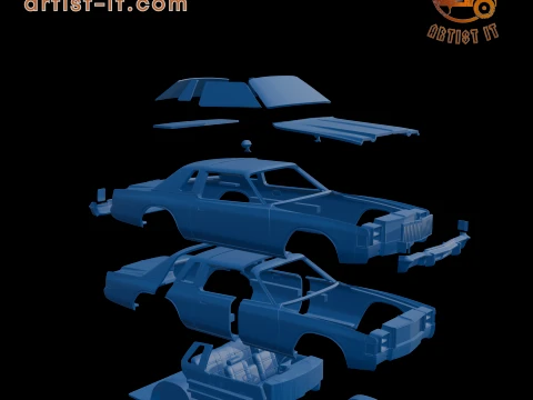 CHRYSLER CORDOBA 1979 3D PRINT MODEL 3D Print Model