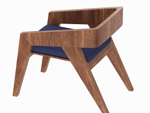 Laser Cut Dining Chair 3D Model