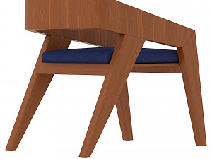 Laser Cut Dining Chair 3D Model