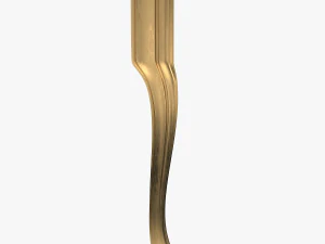 Klassieke meubelpoot cabriolet voor stoelen 3D Model