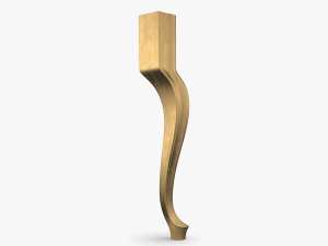 Classic Furniture Leg Cabriole for chairs 3D Model