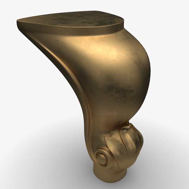 3D Classic Furniture Leg Cabriole for CNC 3D-Modell .c4d .max .obj .3ds .fbx .stl .blend 