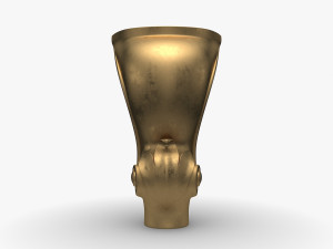 3D Classic Furniture Leg Cabriole for CNC 3D-Modell
