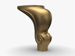 3D Classic Furniture Leg Cabriole for CNC 3D-Modell