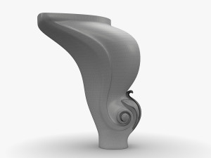3D Classic Furniture Leg Cabriole for CNC 3D-Modell