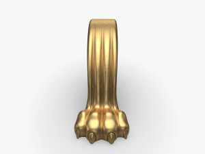 Lion Leg for Round Table CNC Carving Milling Modelo 3D