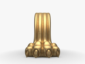 Lion Leg for Round Table CNC Carving Milling Modelo 3D