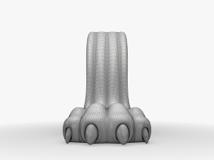 Lion Leg for Round Table CNC Carving Milling Modelo 3D