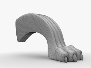 Lion Leg for Round Table CNC Carving Milling Modelo 3D