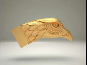 Testa Eagle Falcon - Testa HAWK - 3D STL per CNC Modello 3D