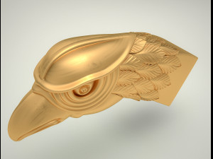 Eagle Falcon Head - HAWK Head - 3D STL For CNC 3D मॉडल