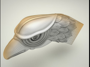 Eagle Falcon Head - HAWK Head - 3D STL For CNC 3D मॉडल