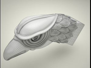 Eagle Falcon Head - HAWK Head - 3D STL For CNC 3D मॉडल