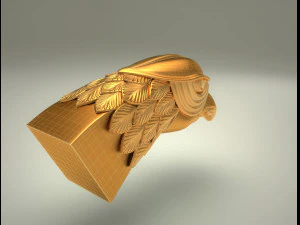 Eagle Falcon Head - HAWK Head - 3D STL For CNC 3D Model