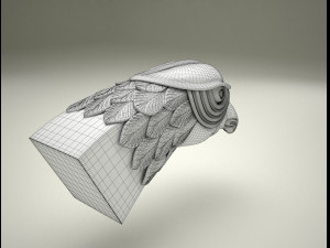 Eagle Falcon Head - HAWK Head - 3D STL For CNC 3D मॉडल
