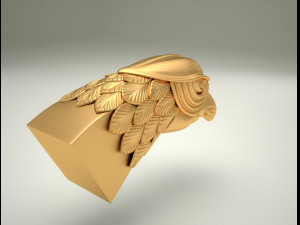 Eagle Falcon Head - HAWK Head - 3D STL For CNC 3D मॉडल
