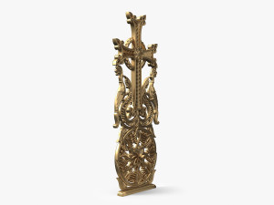 Khachqar Armenian 3D STL model for CNC Carving Cross Stone Khachkar Xachqar 3D 模型