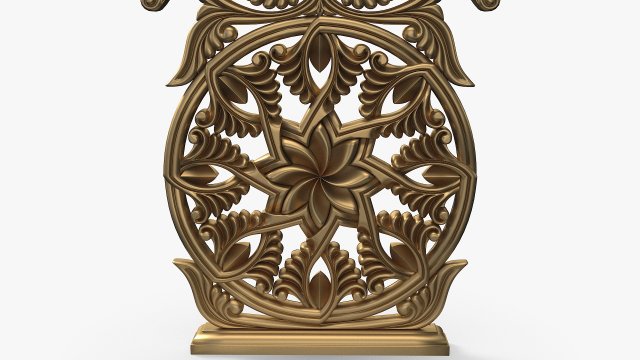 Khachqar Armenian 3D STL Model For CNC Carving Cross Stone.