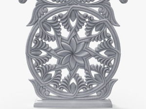 Khachqar Armenian 3D STL model for CNC Carving Cross Stone Khachkar Xachqar 3D 模型