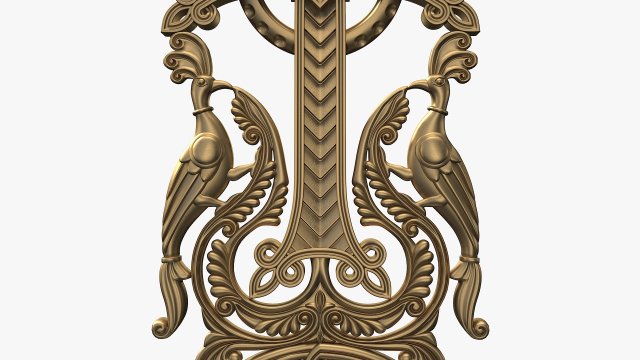 Khachqar Armenian 3D STL Model For CNC Carving Cross Stone.