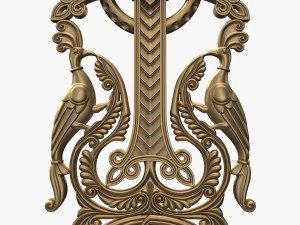 Model STL 3D Armenia Khachqar untuk Batu Salib Ukiran CNC Khachkar Xachqar Model 3D