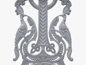 Khachqar Armenian 3D STL model for CNC Carving Cross Stone Khachkar Xachqar 3D 模型