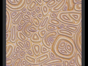 Plywood Chaos Wave Decor Panel for CNC Milling Carving 3D Model