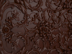 Decorative Ceiling Baroque Style Panel for CNC router 3D Model