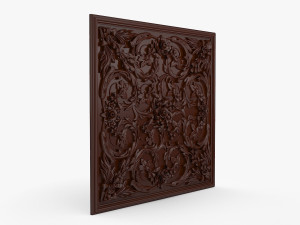 Decorative Ceiling Baroque Style Panel for CNC router 3D Model