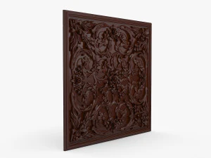 Decorative Ceiling Baroque Style Panel for CNC router 3D Model